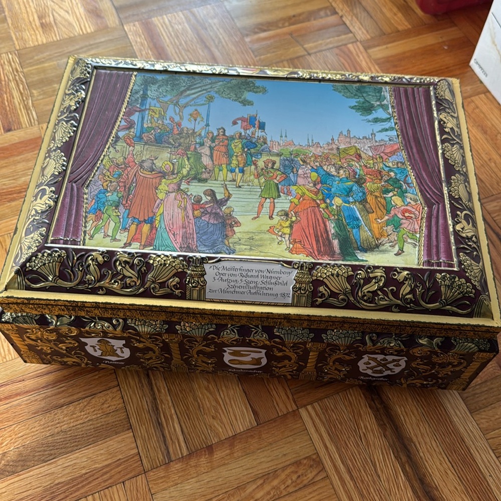 Vintage 1997 German Tin Box biscuit from E. OTTO SCHMIDT 1997